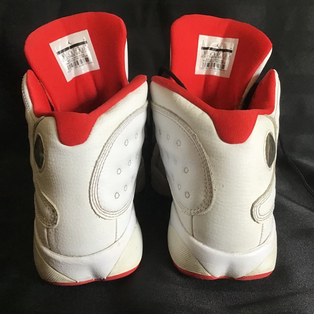 Air Jordan 13 Retro 'History of Flight’ High Tops White Leather with Hologram - Picture 15 of 16